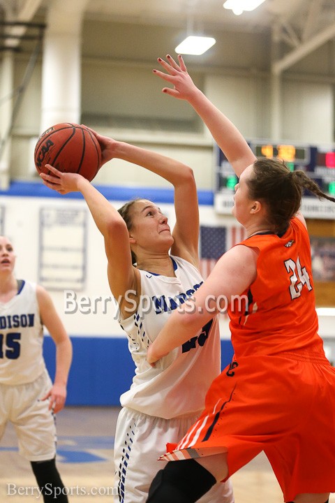 MCHS Varsity Girls Basketball vs Clarke, Bull Run District Quarter Final