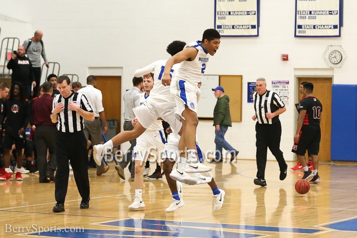 MCHS Varsity Boys Basketball vs George Mason, Bull Run District Semi Final